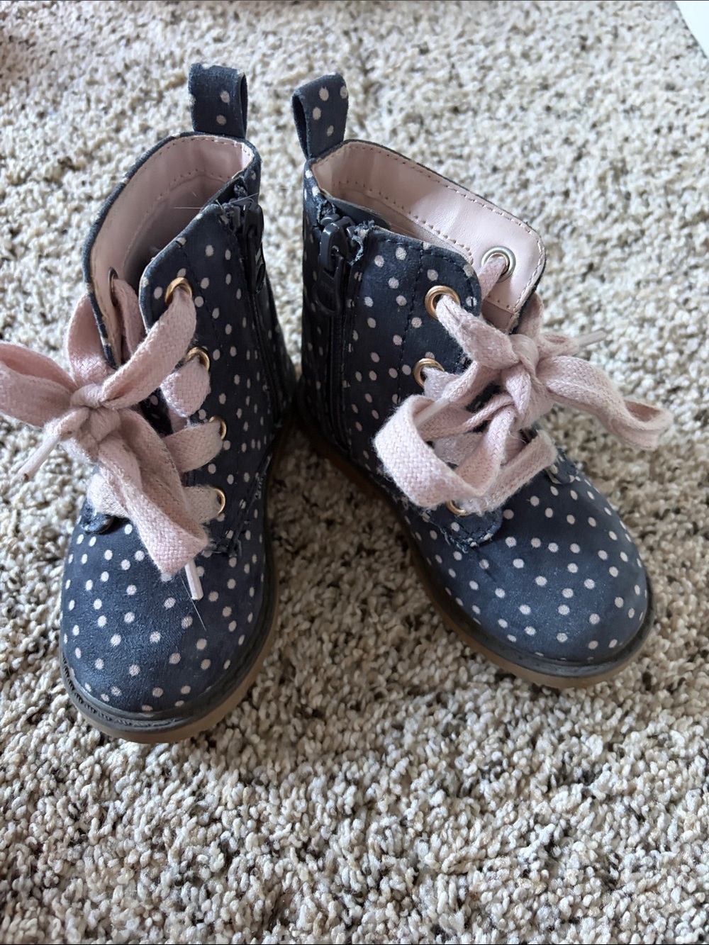 Cat & Jack Polka Dot Boots